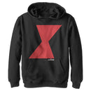 Boy's Marvel Black Widow Bold Hourglass Pull Over Hoodie