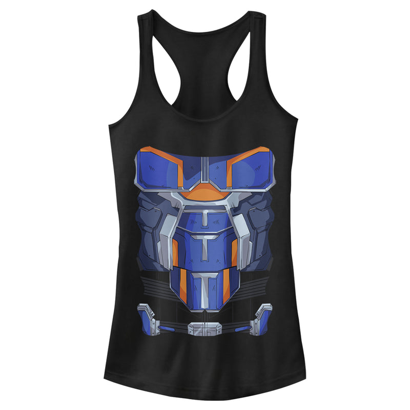 Junior's Marvel Black Widow Taskmaster Costume Racerback Tank Top