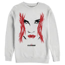 Men's Marvel Black Widow Painted 80's Face Sweatshirt