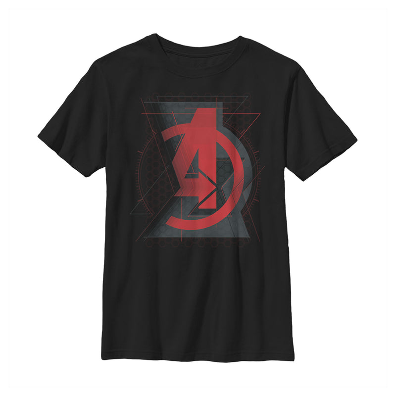 Boy's Marvel Black Widow Avenger Logo T-Shirt