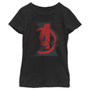 Girl's Marvel Black Widow Avenger Logo T-Shirt