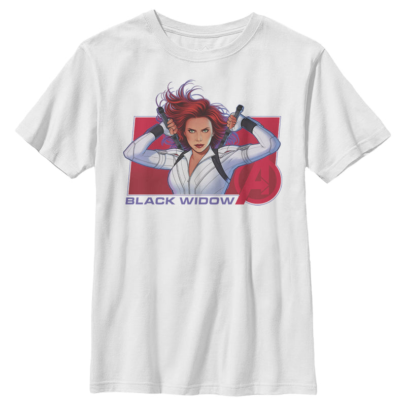 Boy's Marvel Black Widow Avenger Hero T-Shirt