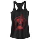 Junior's Marvel Black Widow Avenger Symbol Racerback Tank Top