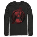 Men's Marvel Black Widow Avenger Symbol Long Sleeve Shirt