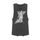 Junior's Marvel Black Widow Yelena Grunge Festival Muscle Tee