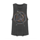 Junior's Marvel Black Widow Taskmaster Target Festival Muscle Tee