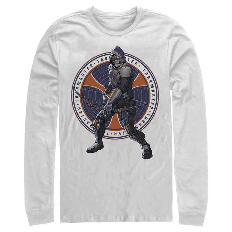 Men's Marvel Black Widow Taskmaster Arrow Long Sleeve Shirt