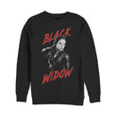 Men's Marvel Avengers: Endgame Grey Grayscale Black Widow Sweatshirt