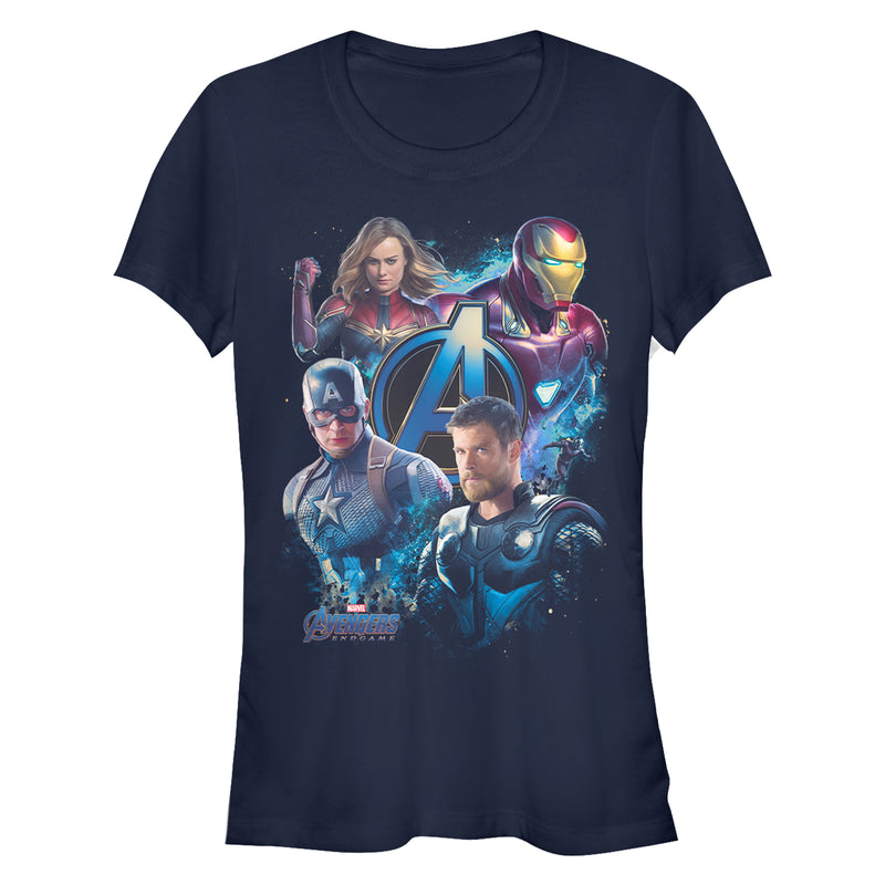 Junior's Marvel Avengers: Endgame Four Heroes T-Shirt