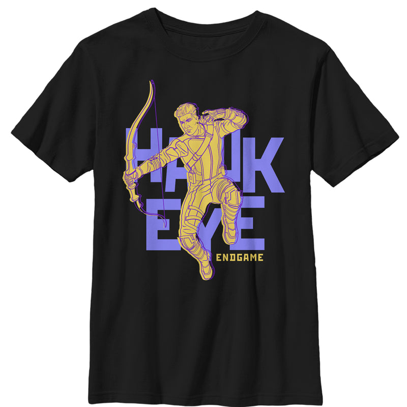 Boy's Marvel Avengers: Endgame Hawkeye Pop Art T-Shirt