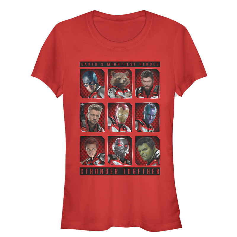 Junior's Marvel Avengers: Endgame Stronger Together Bingo T-Shirt