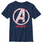 Boy's Marvel Avengers: Endgame Logo Line Art T-Shirt