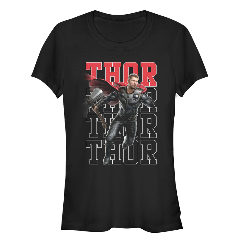 Junior's Marvel Avengers: Endgame Thor Repeat T-Shirt