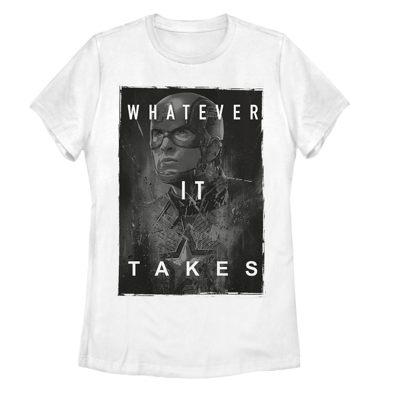 Women's Marvel Avengers: Endgame Whatever It Takes Captain America T-Shirt