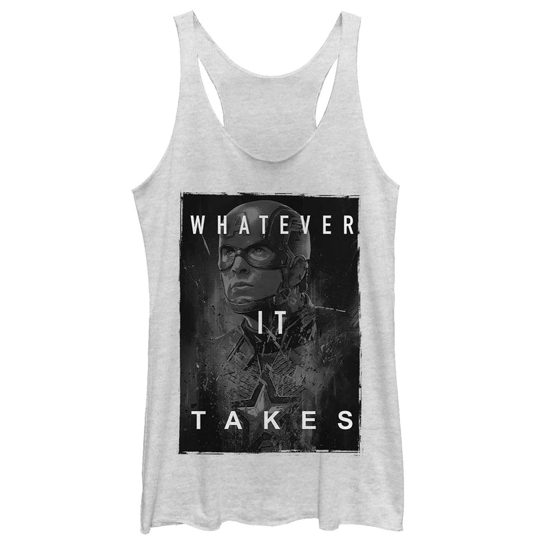 Women's Marvel Avengers: Endgame Whatever It Takes Captain America Racerback Tank Top