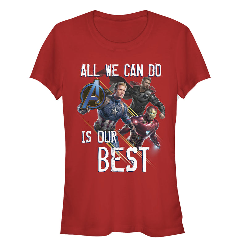 Junior's Marvel Avengers: Endgame Do Our Best T-Shirt
