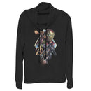 Junior's Marvel Avengers: Endgame Hero Diamond Frame Cowl Neck Sweatshirt