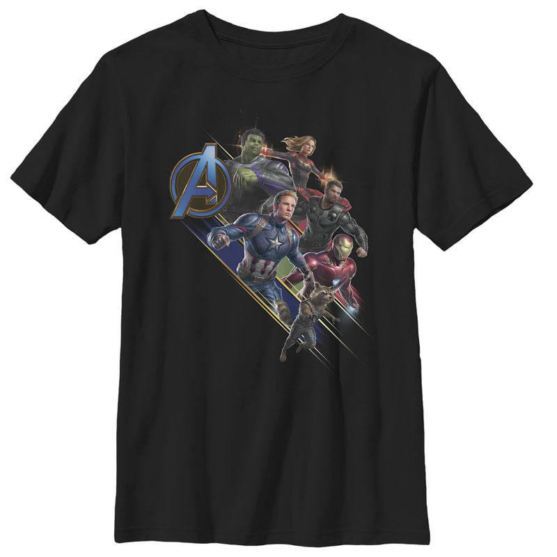 Boy's Marvel Avengers: Endgame Hero Streaks T-Shirt