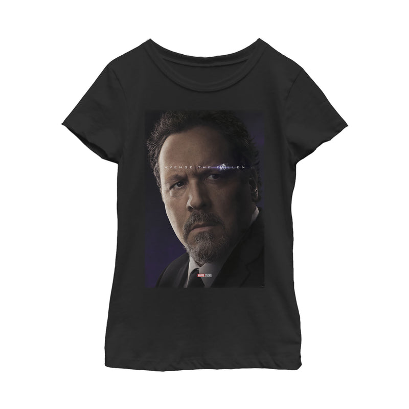 Girl's Marvel Avengers: Endgame Happy Poster T-Shirt