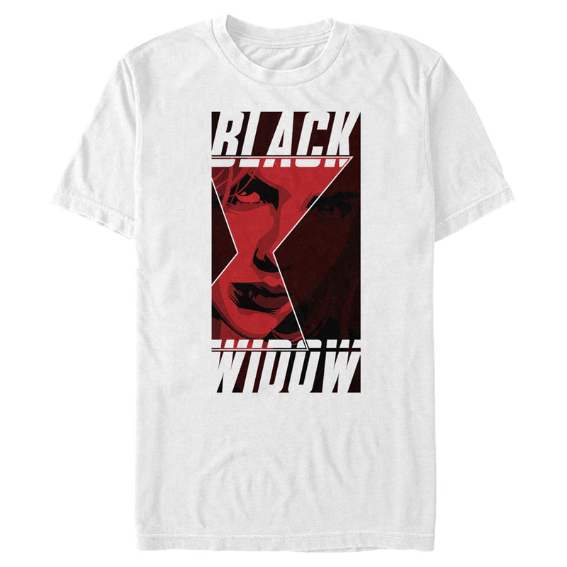 Men's Marvel Black Widow Hourglass Peek T-Shirt