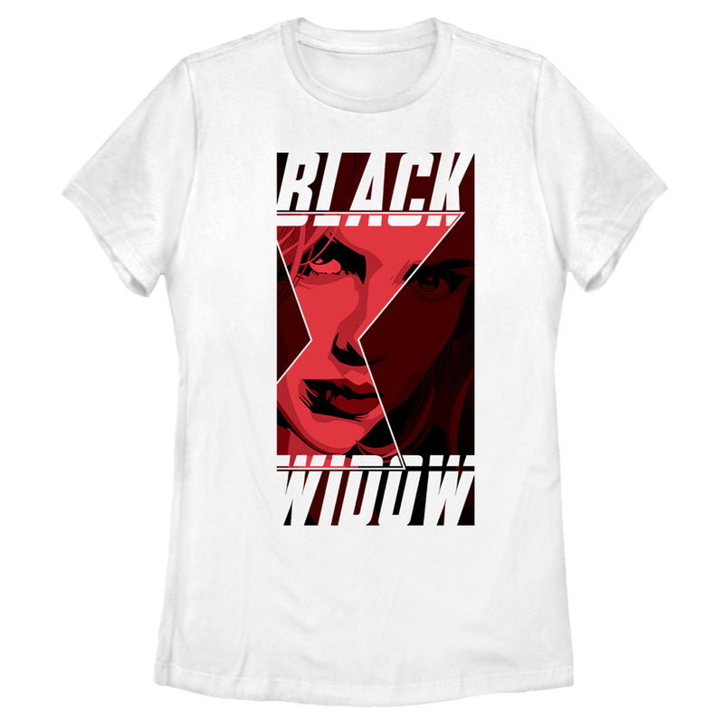 Women's Marvel Black Widow Hourglass Peek T-Shirt