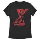 Women's Marvel Black Widow Hourglass Symbol T-Shirt