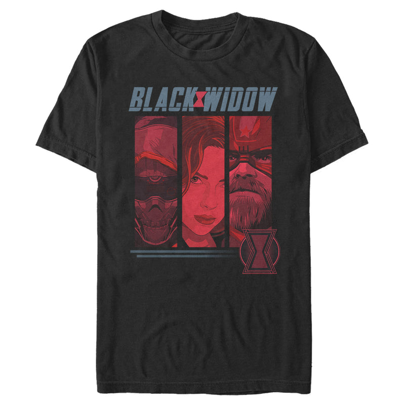 Men's Marvel Black Widow Character Panel T-Shirt