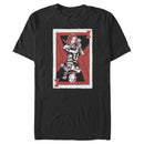 Men's Marvel Black Widow Sister Playing Card T-Shirt