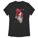 Women's Marvel Black Widow Smudge Portrait T-Shirt