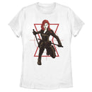 Women's Marvel Black Widow Symbol Target T-Shirt