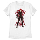 Women's Marvel Black Widow Grunge Hourglass T-Shirt