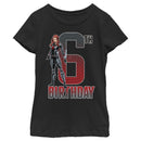 Girl's Marvel Black Widow 6th Birthday T-Shirt