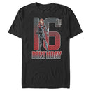 Men's Marvel Black Widow 16th Birthday T-Shirt