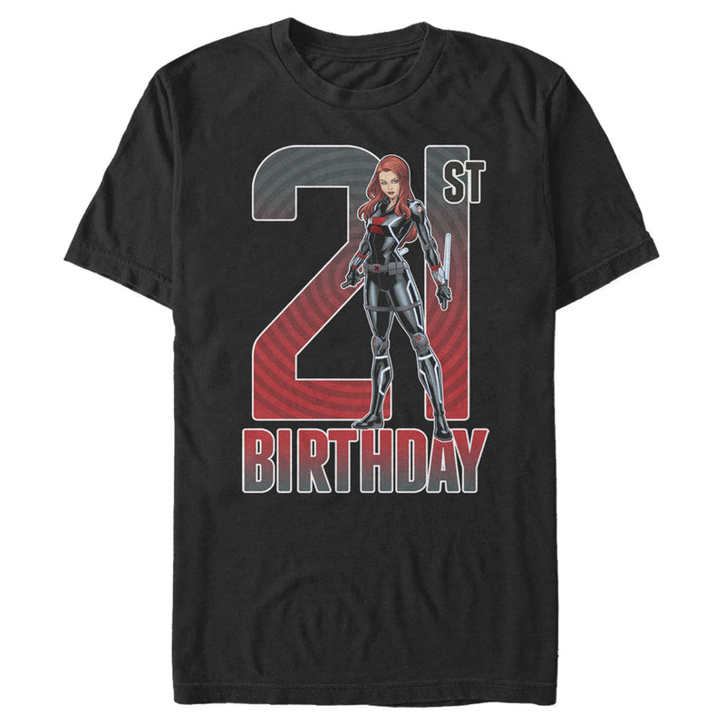 Men's Marvel Black Widow 21st Birthday T-Shirt