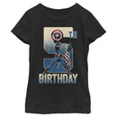Girl's Marvel Captain America 5th Birthday T-Shirt