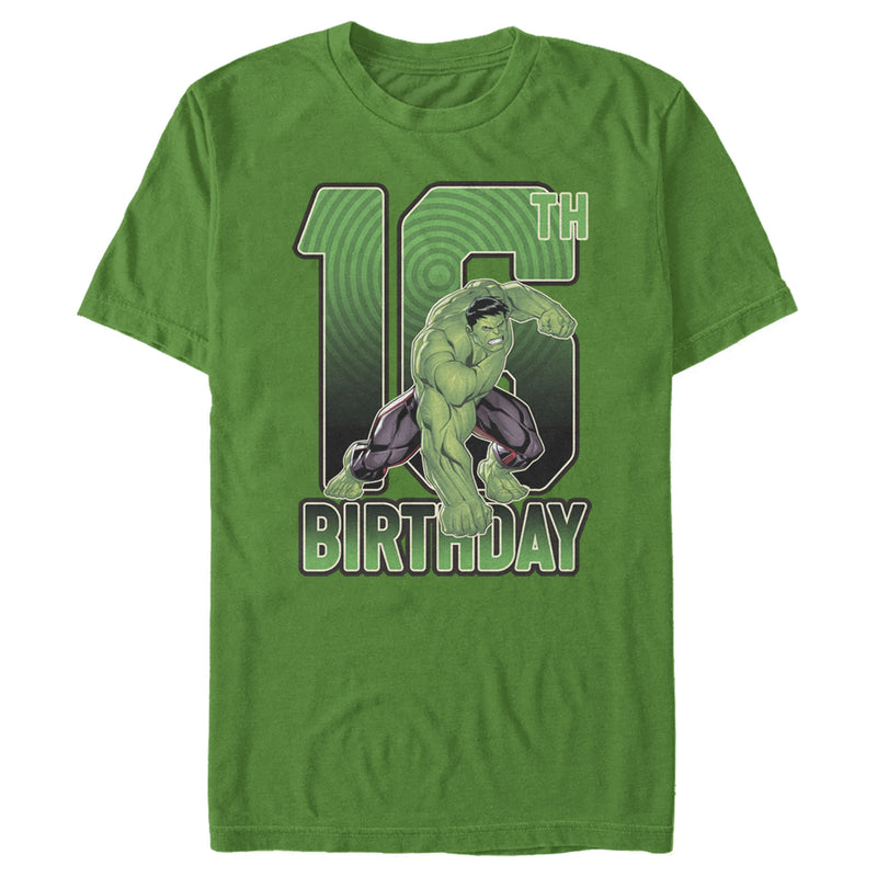 Men's Marvel Hulk Smash 16th Birthday T-Shirt
