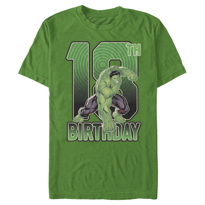 Men's Marvel Hulk Smash 18th Birthday T-Shirt