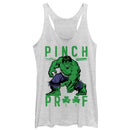 Women's Marvel St. Patrick's Day Hulk Pinch Proof Racerback Tank Top