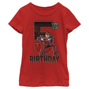 Girl's Marvel Iron Man 5th Birthday Action Pose T-Shirt