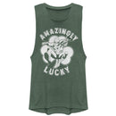 Junior's Marvel St. Patrick's Day Spider-Man Lucky Clover Festival Muscle Tee