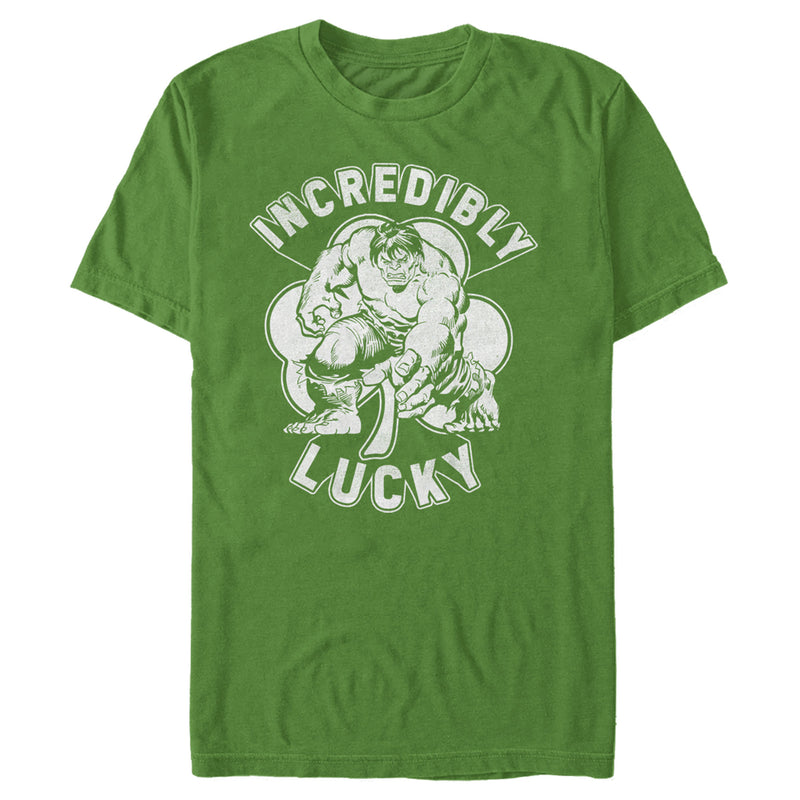 Men's Marvel St. Patrick's Day Hulk Incredibly Lucky Clover T-Shirt