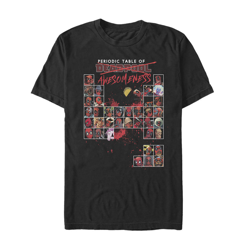 Men's Marvel Deadpool Periodic Table T-Shirt