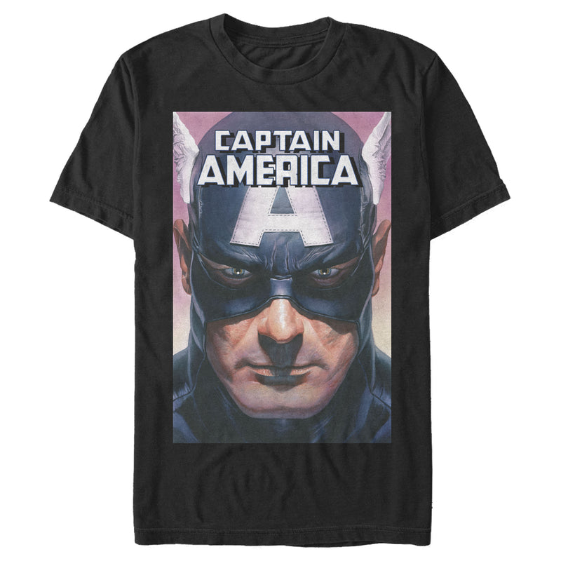 Men's Marvel Captain America Close-Up T-Shirt