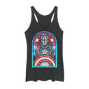 Women's Marvel Captain America Stained Glass Racerback Tank Top