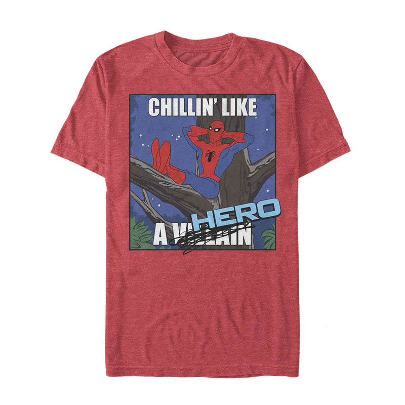 Men's Marvel Spider-Man Chillin' Like a Hero T-Shirt