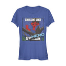 Junior's Marvel Spider-Man Chillin' Like a Hero T-Shirt