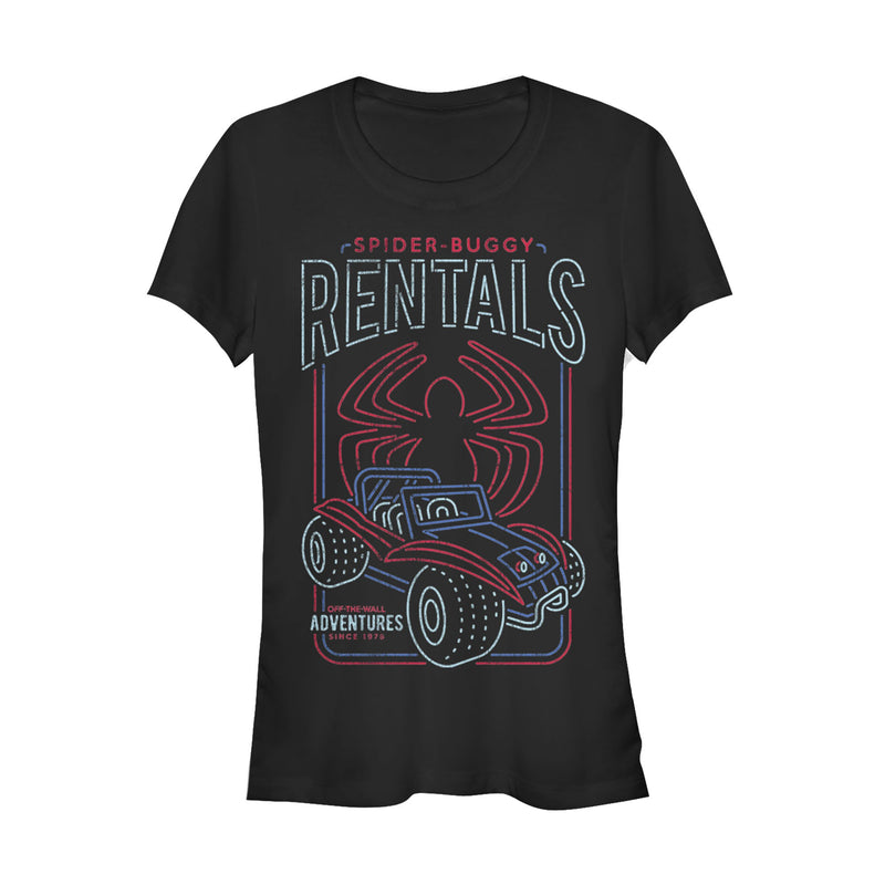 Junior's Marvel Spider-Man Buggy Rentals T-Shirt