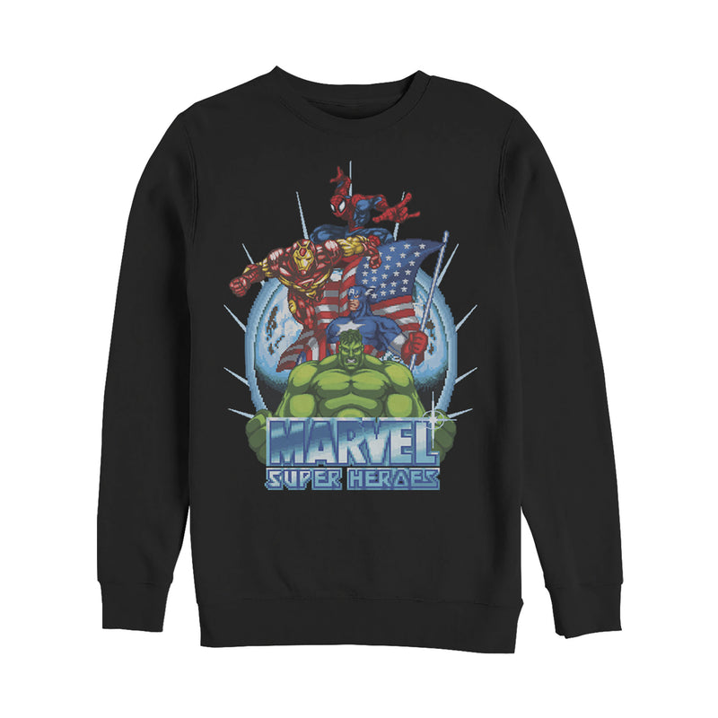 Men's Marvel Patriotic Heroes Sweatshirt