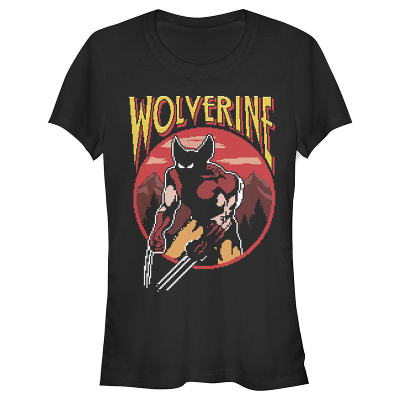 Junior's Marvel X-Men Pixel Wolverine T-Shirt