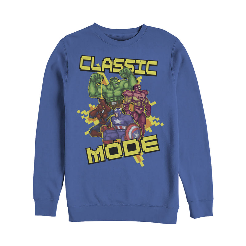 Men's Marvel Pixelated Classic Mode Sweatshirt